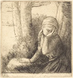 Verzweifeltes junges Mädchen La jeune desesperee