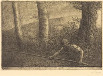 Fischer mit Reusen (La peche a la truble)