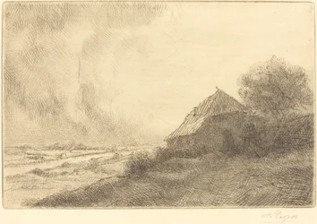 Hütte auf einem Hügel (Masure sur la colline)
