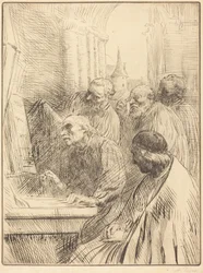Mönche in der Kirche