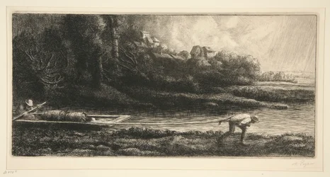 Landschaft im Boot