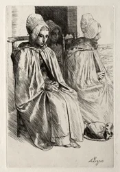 Bäuerin in der Nähe von Boulogne