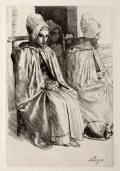 Bäuerin in der Nähe von Boulogne