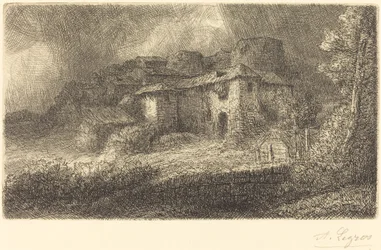 Ruinen eines Schlosses Les ruines du chateau
