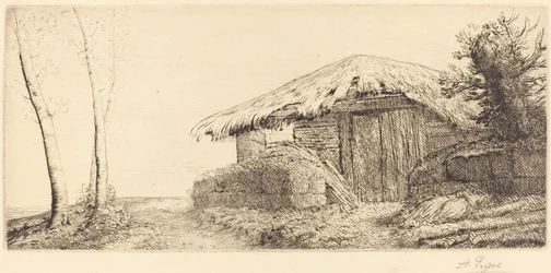 Hirtenhütte auf einem Hügel Bergerie sur le coteau