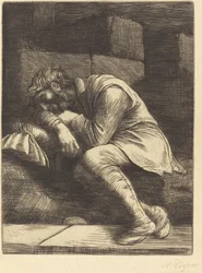 Schlafender Bettler