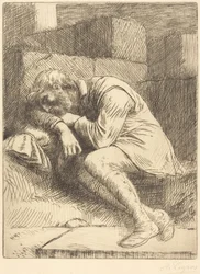 Schlafender Bettler