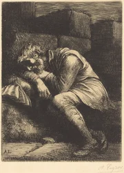 Schlafender Bettler