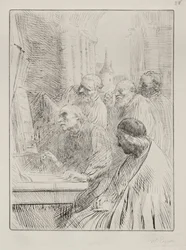 Die Mönche in der Kirche