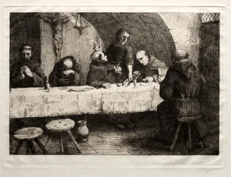 Das Refektorium, um 1862