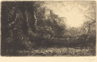 Ansicht eines Schlosses (Chateau de Poillet)