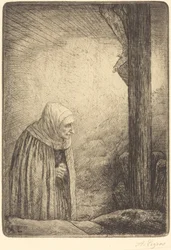 Frau am Fuß des Kreuzes (Femme au calvaire)