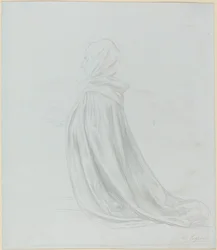 Frau in einem Mantel