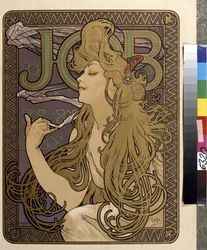 Werbeplakat für Seidenpapier 