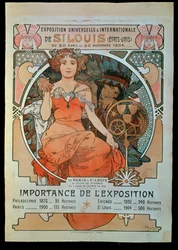 Plakat für die Universelle und Internationale Ausstellung