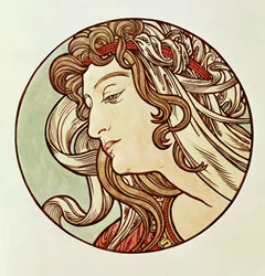 Frau, Dreiviertelansicht