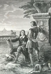 Porträt von Nicolas Poussin und Claude Gellée, genannt Le Lorrain, in Rom