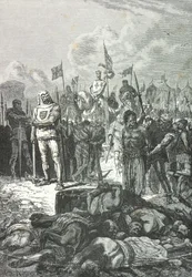 Richard Löwenherz befiehlt das Massaker an den Muslimen bei Saint Jean d