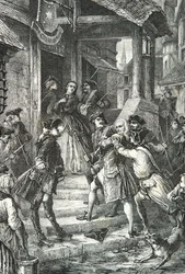 Verhaftung von Voltaire in Frankfurt