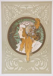 Byzantinische Köpfe: Blond, 1897