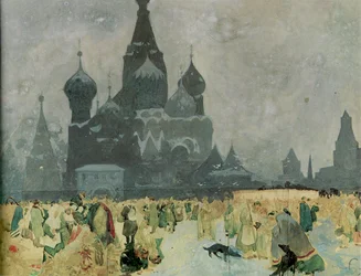 Die Emanzipation der russischen Leibeigenen Studie für Das Slawische Epos, 1914