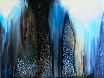Abstrakte Blaue Tiefen