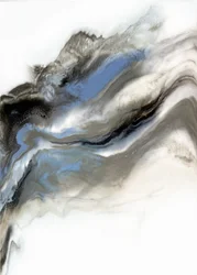 Blau-graue Flüssige Abstraktion