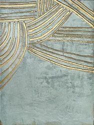 Fließende goldene Linien