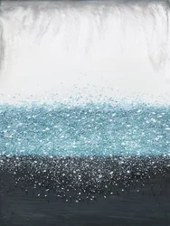 Glitzernde Blaue Tiefen