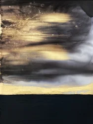 Goldener Horizont Abstrakt