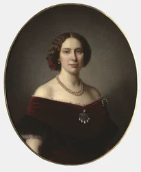 Porträt von Louise der Niederlande (1828-1871), Königin von Schweden und Norwegen