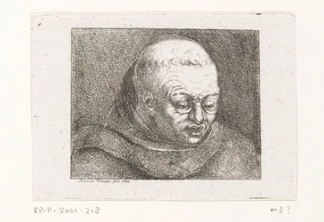 Büste eines Mönchs mit Brille
