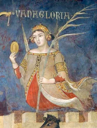 Allegorie der schlechten Regierung, Eitelkeit (Detail)
