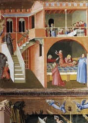 Die Auferstehung des toten Kindes. Szenen aus dem Leben des Heiligen Nikolaus