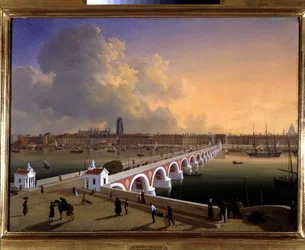 Der Hafen und die Stadt Bordeaux, von Louis Garneray, ca. 1820