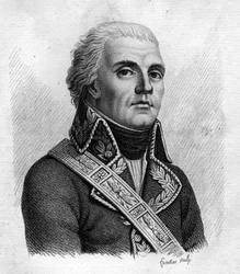 Jacques Dugommier. Französischer General (1738 bis 1794). In „Portraits der französischen Generäle nach den Siegen und Eroberungen der Franzosen“. Graviert von Ambroise Tardieu im Jahr 1818. Stella Collection