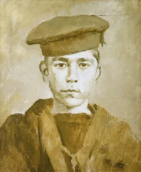 John Travers Cornwell, Junge 1. Klasse (1900-1916), 20. Jahrhundert (Öl)