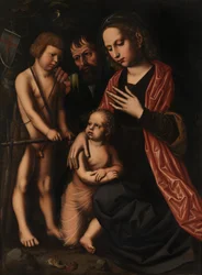 Die Heilige Familie und Johannes der Täufer