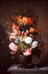Stillleben mit verschiedenen Blumen, 1634