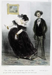Karikatur - in „Madeleines“ von Cham, ca. 1870-1880