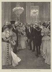 Ball für Provinzbürgermeister und Bürgermeisterinnen im Mansion House, der Empfang