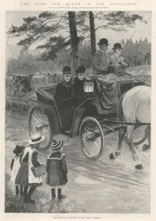 Der König und die Königin in den Highlands