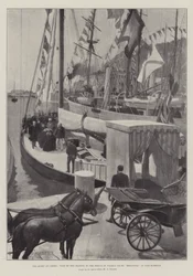 Die Königin in Cimiez, Besuch Ihrer Majestät auf der Yacht Britannia des Prinzen von Wales im Hafen von Nizza