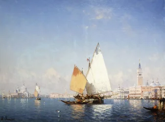 Boote auf der Lagune