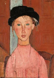Junges Mädchen mit Barett, 1918