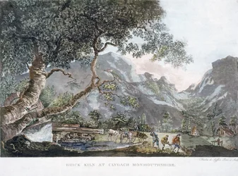 Ziegelofen in Clydach, Monmouthshire, 1795