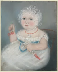 Baby mit Medaillon