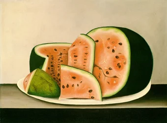 Wassermelone auf einem Teller