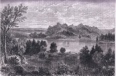 Das Tal des Mississippi, Illustration aus Cassells Geschichte der Vereinigten Staaten, veröffentlicht von Cassell, Petter & Galpin, ca. 1900 (Litho)