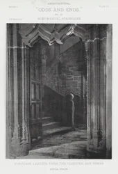 Treppe vom Kreuzgang, San Tomas, Avila, Spanien